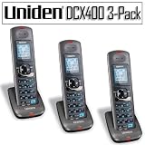 Uniden DCX400 DECT 6.0 Cordless Accessory Phone Handset 3-pack Bundle