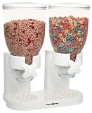 Zevro Dual Dry food Dispenser, White