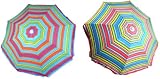 Rio Brands 6ft Multi-Colored Beach Umbrella Set