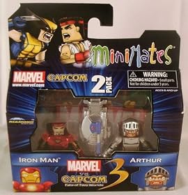 Marvel Vs Capcom 3 Minimates 2-Pack Iron Man & Arthur