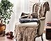 Brielle Home Nesting Faux Fur Warm & Stylish Soft Luxurious Reversible Throw, Snow Goose