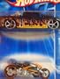 Hot Wheels Detailed Diecast Chevy Silverado Black With Flames - Canyon Carver Bike Scale 1:64