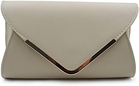 Greatsum Women Ladies' Leather Evening Clutch Purse for Women Envelope Handbag With Chain Luxury