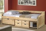 Funktionsbett SOFIA, Kiefer massiv, natur