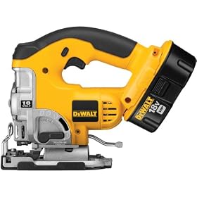DEWALT DC330K Heavy-Duty 18-Volt Ni-Cad Cordless Top Handle Jig Saw Kit