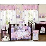 Butterfly Pink and Purple 9 Pc Crib Bedding Set By Jojo Designs