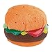 Coastal Pet Products Li'l Pals Plush and Vinyl Hamburger Dog Toy w/ Squeaker, Multicolored, 3.5