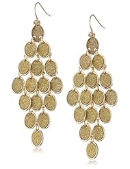 Steve Madden Oval Chandelier Drop Earrings