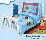 THOMAS TRAIN 4pc TODDLER BEDDING SET New Crib Boy