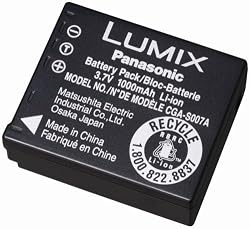 Panasonic CGA-S007A/1B Rechargeable Lithium Ion Battery for Panasonic DMC-TZ1-Series Digital Cameras (Retail Packaging)