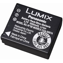 Panasonic Lumix CGA-S007 A  Li-ion Akku f�r DMC-TZ5/4/3/2/1 970mAh Recycle
