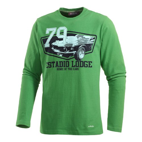 Estádio Langarmshirt Männer, grün