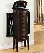 Powell 358-315 Italian Influenced Transitional Espresso Jewelry Armoire Powell 358-315 Italian Influenced Transitional Espresso Jewelry Armoire