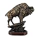 Antiqued Bronze Finish American Buffalo Statue Bison