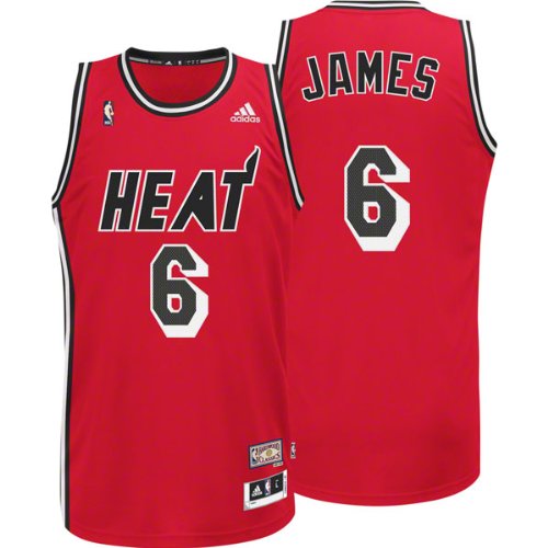 Miami Heat LeBron James Hardwood Classic Nights HWC Adidas Swingman Revolution 30 Jersey (XXL) On Sale