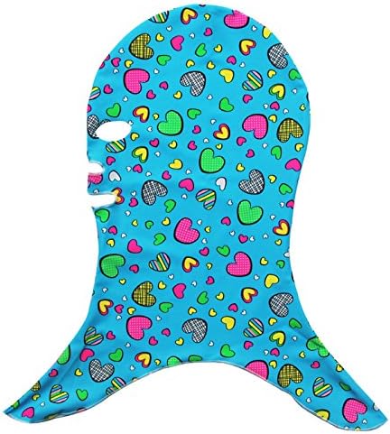 Swim Cap Facekini Face Bikini China's aunt Fashion Sunblock Protect Mask Sunblock Protect Uv Some Bug Biting Jellyfish for Head Sunblock Protect Mask (Heart-Shaped)