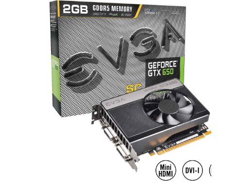 EVGA GeForce GTX 650 SUPERCLOCKED 2048MB GDDR5 DVI mHDMI Graphics Card 02G-P4-2653-KR On Sale