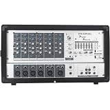 Phonic POWERPOD 620 PLUS 200-Watt 6-Channel Powered Mixer with Mic and Speaker Cables
