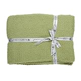 KASHWERE (カシウェア) 国内検針済スローブランケット 単色 BLANKET SOLID THROW T-30-01-52 カシウェアグリーン (135×183cm)