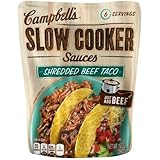 Campbell's Slow Cooker Sauces Shredded Beef Taco 12 oz