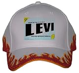 FROM THE LOINS OF MY MOTHER COMES LEVI Orange Flame Hat / Baseball Cap