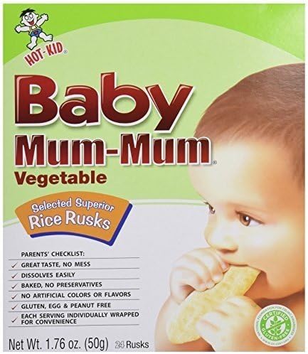 Hot Kid Baby Mum-Mum Vegetable Flavor Rice Rusks, 24-Count (Pack of 6) ( Value Bulk Multi-pack)