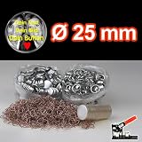 Produkt-Bild: Buttonrohlinge f&uuml;r USA Buttonmaschine - 1000 St&uuml;ck (25 mm) mit Bogennadel