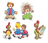 Eureka Suzy's Zoo More Giant Characters Bulletin Board Set, 4 Panels 17 x 24" Each