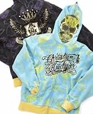 Christian Audigier Boys Skull Mask Hoodie