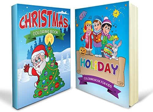 Christmas Coloring Books Bundle Includes a Christmas Coloring Book and Holiday Coloring Book with 100+ Fun Pages