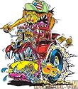 Ricer Crash Sticker by Von Franco