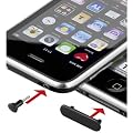 Wentronic Staubschutzst�psel f�r iPhone 4/iPad schwarz