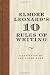Elmore Leonard's 10 Rules of Writing