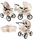 Tako Natalia in cream - foldable 2 in 1 pram &  pushchair /comes  with raincover, footmuff, baby bag, carrycot