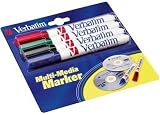 Verbatim Multi Media Markers - 4 Pack (red,green,blue,black)