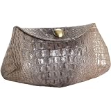 Jalda Croc-Embossed Gabrielle Clutch
