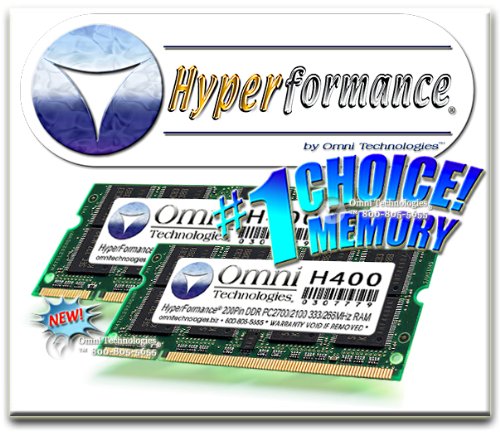 1GB (2X512MB) 200-pin PC2100 266MHz DDR LAPTOP SODIMM HYPERFORMANCE DESKTOP RAM MEMORY KIT