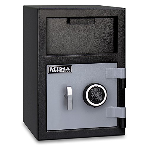 Mesa Safe Company Model MFL2014E Depository Safe with Electronic Lock, Two Tone Gray Office Store