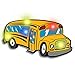Light Up School Bus Flashing Blinking LED Body Light Lapel Pins (25-Pack)