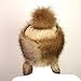 Futrzane Faux Fox Fur Winter Mongolian Hat Women Pompom Cossack for Ladies