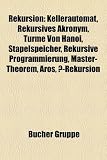 Rekursion: Kellerautomat, Rekursives Akronym, Turme Von Hanoi, Stapelspeicher, Rekursive Programmierung, Master-Theorem, Aros, -R