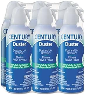 Century Duster Disposable Compressed Gas Duster, 10 oz, 6/Pk