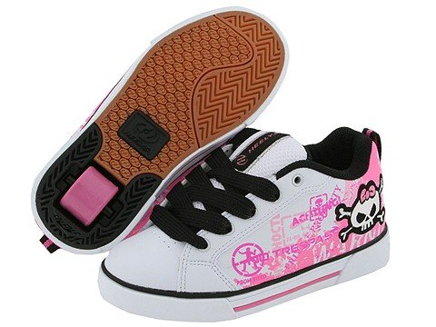Heelys Sheer Roller Shoe (White / Pink / Black / Silver) #7420