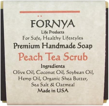 Peach Tea Scrub Handmade Soap - 5 oz