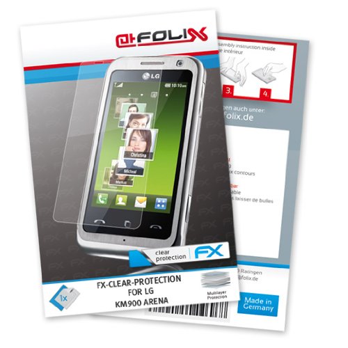 FoliX FX-Clear Displayschutzfolie f&uuml;r LG-Electronics KM900 Arena / KM-900 - Displayschutz  Preisvergleich