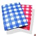 Vinyl Picnic Tablecloths -2 Pack - Colors Vary