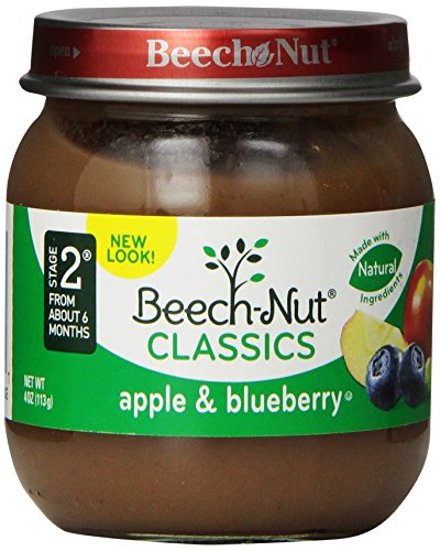 Beech-Nut Classics, Apple & Blueberry, 4 Ounce (Pack of 10)
