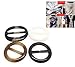 Haifly 6 Pcs Oval Fashion Scarf Clasp Clip Ring Scarf Slides T-shirt Clip for Women