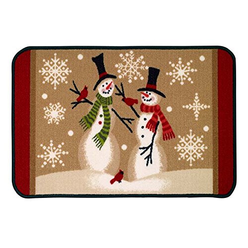 Tall Snowman Bathroom Rug