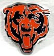 Chicago Bear Enamel Pewter Buckle, NFL Football Buckle
